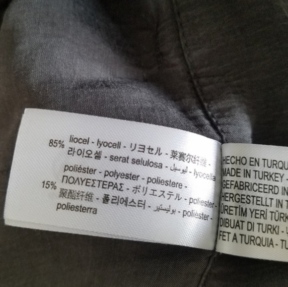 Zara Indetex High Waisted Ultra Wide Leg Pleated Grey Palazzo Pants Size Small - Picture 10 of 12